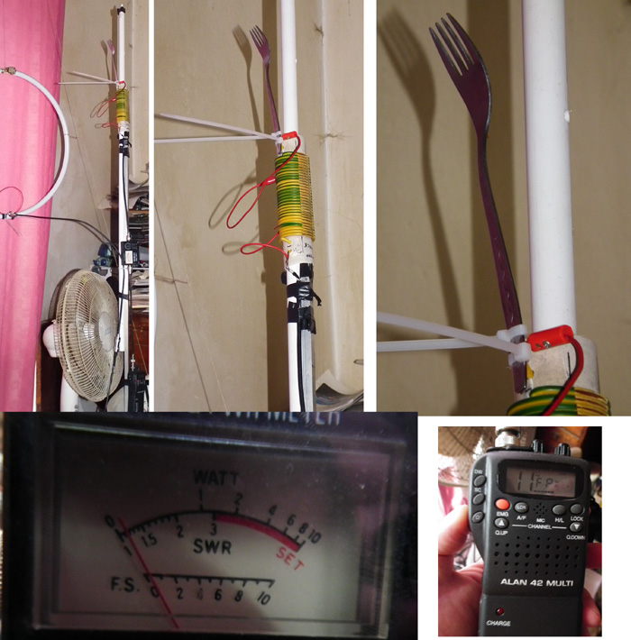 antena widelec CB